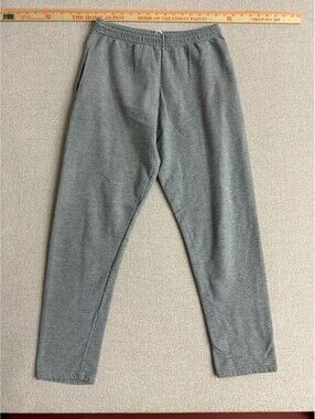 Unbranded Mens Medium Heather Grey Fleece Athletic Sweatpants Joggers